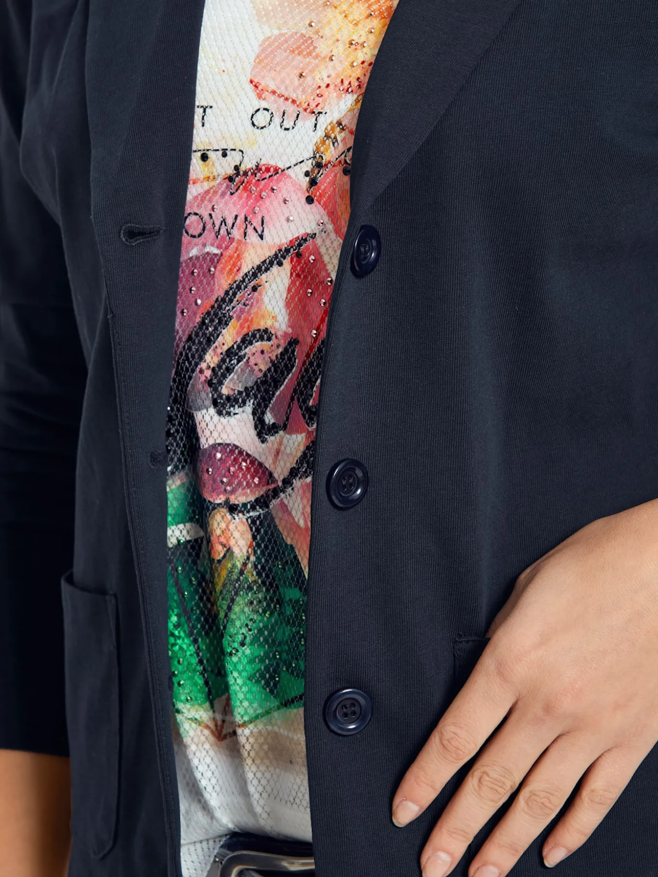 Blazer en jersey coupe sobre pour un look décontracté tendance
