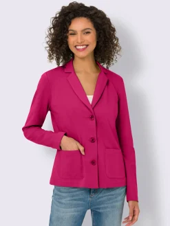 Blazer en jersey coupe sobre pour un look décontracté tendance
