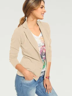 Blazer en jersey coupe sobre pour un look décontracté tendance