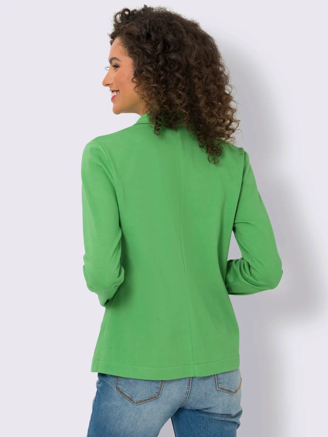 Blazer en jersey coupe sobre pour un look décontracté tendance