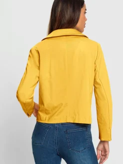 Blazer en jersey fente aux manches