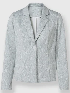 Blazer en jersey joli motif jacquard