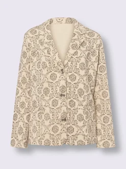 Blazer en jersey élégant motif décoratif