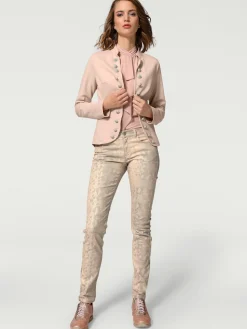Blazer en jersey look tendance
