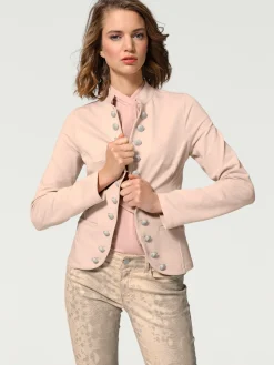 Blazer en jersey look tendance