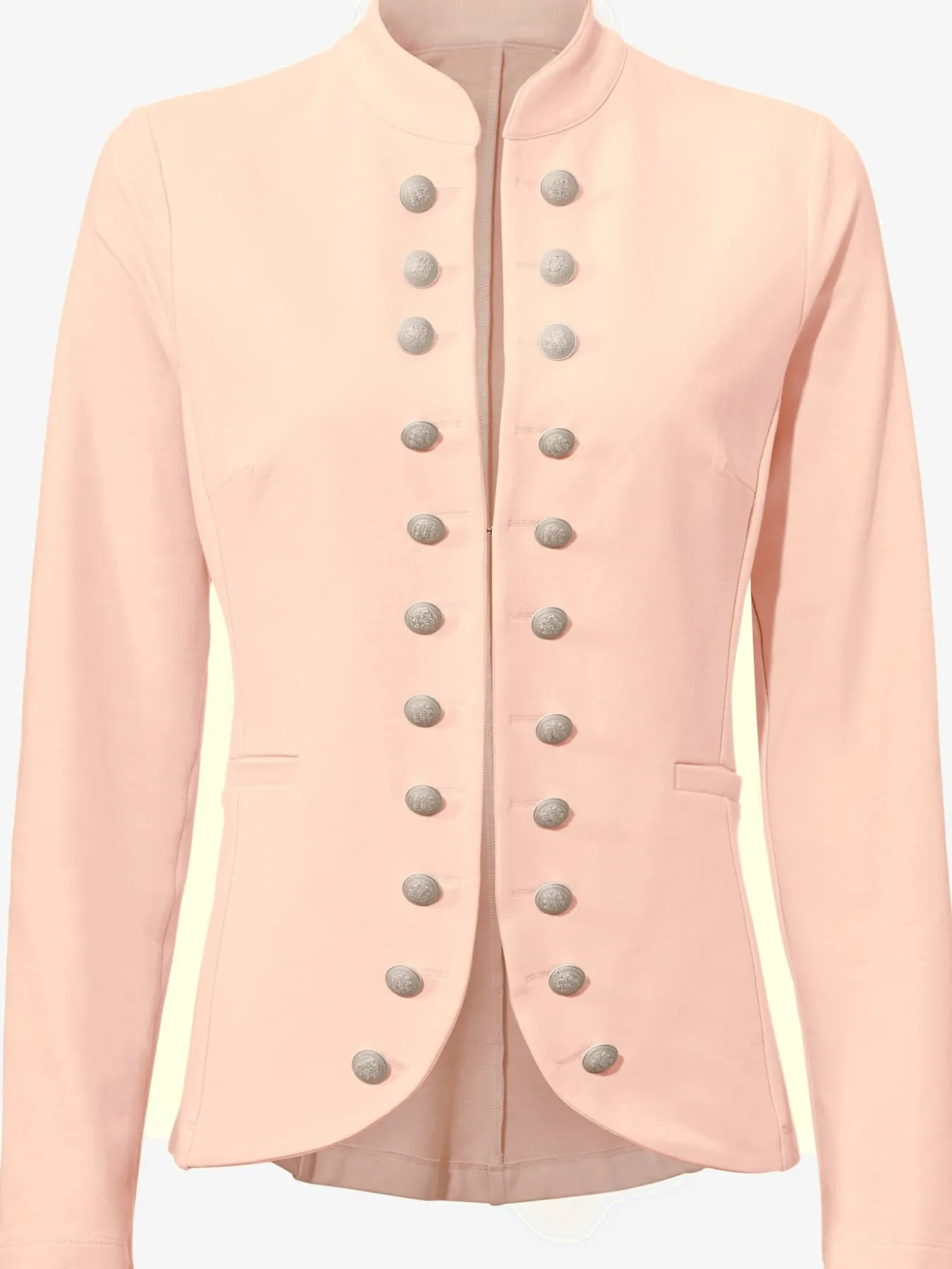Blazer en jersey look tendance