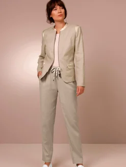 Blazer en lin mélange viscose-lin estival