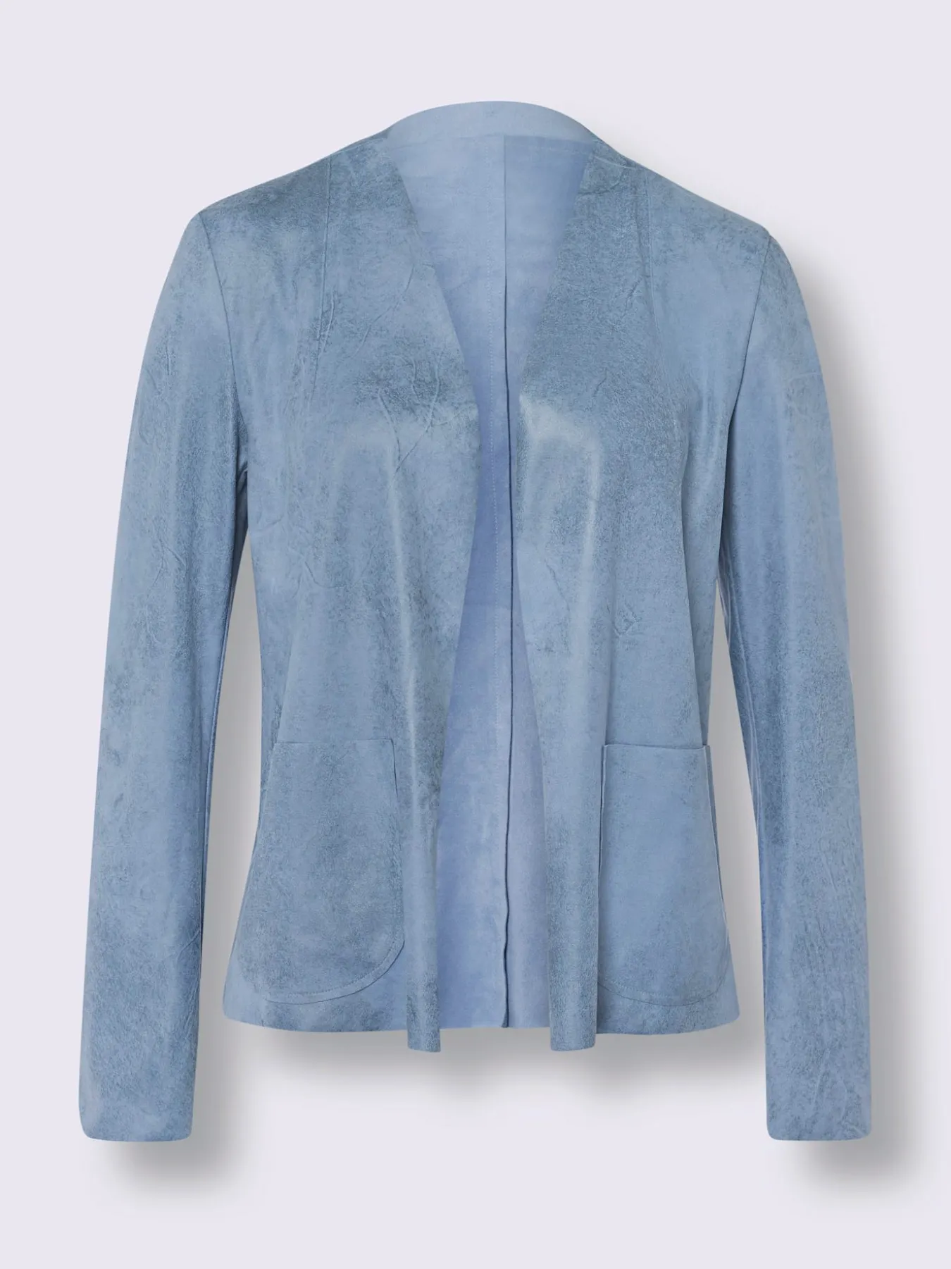 Blazer en synthétique imitation cuir velours douce
