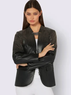 Blazer en synthétique qualité lisse