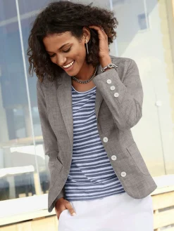 Blazer femme avec col à revers