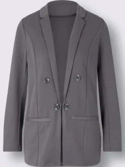 Blazer forme ouverte et longue tendance