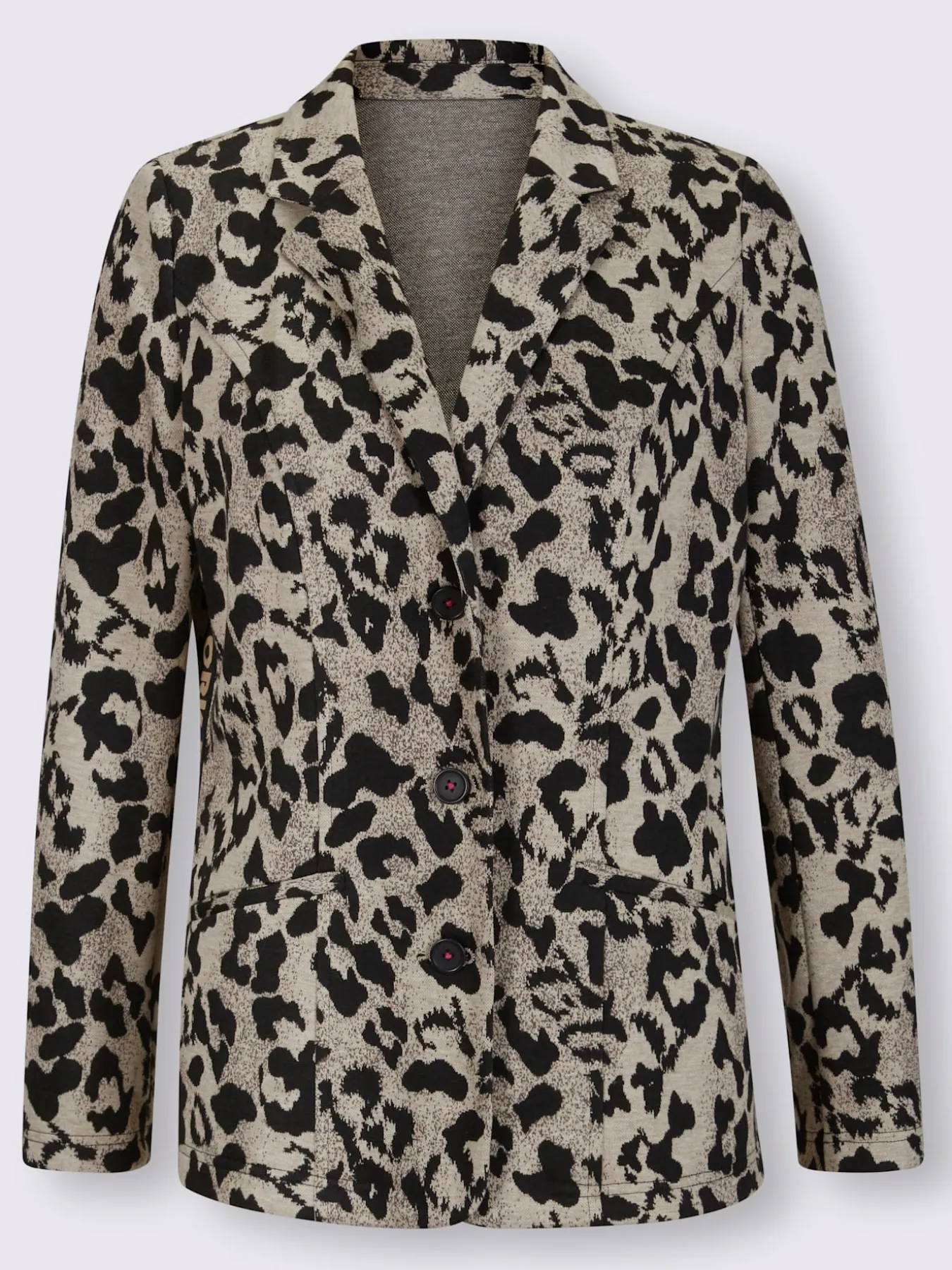 Blazer jacquard joli jacquard à l'aspect animal