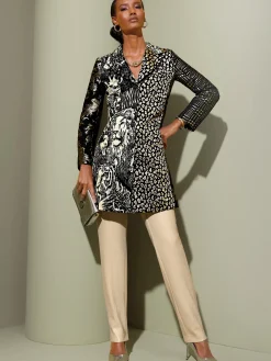 Blazer jacquard joli motif jacquard