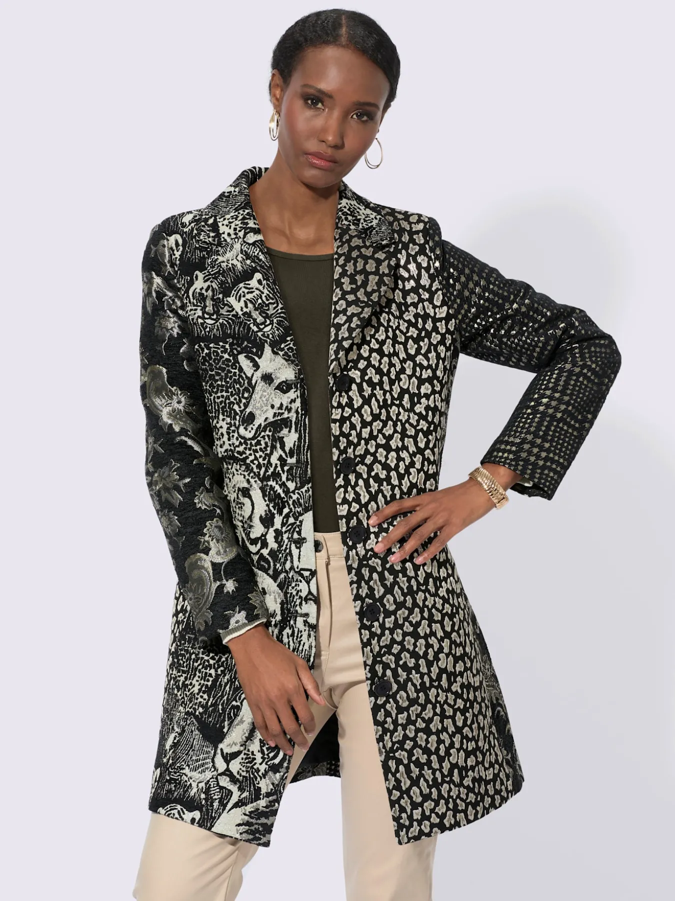 Blazer jacquard joli motif jacquard