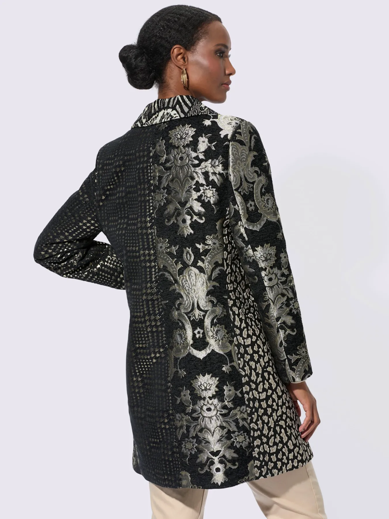 Blazer jacquard joli motif jacquard
