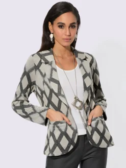 Blazer jacquard mélange de modal doux