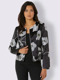 Blazer jacquard mélange luxueux