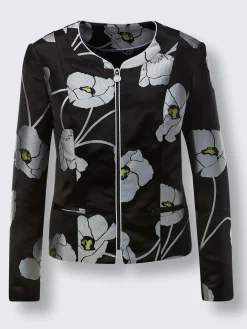 Blazer jacquard mélange luxueux