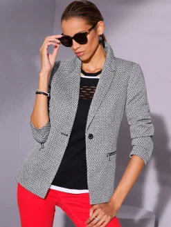 Blazer jacquard qualité jacquard bicolore