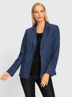 Blazer lin rafraîchissant