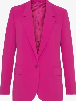 Blazer long blazer femme avec col à revers