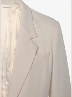 Blazer long blazer femme avec col à revers