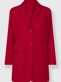 Blazer long col à revers élégant