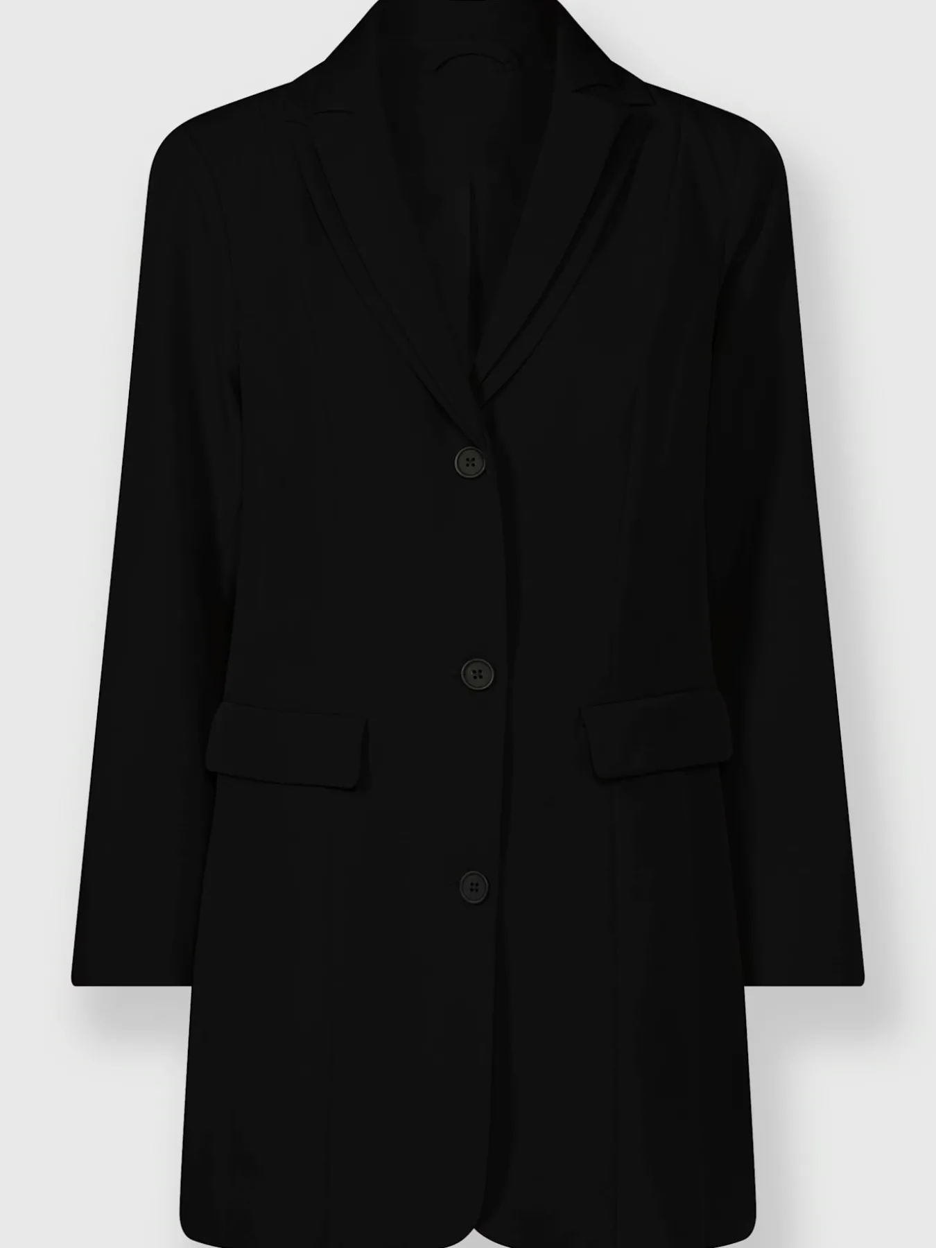 Blazer long col à revers élégant