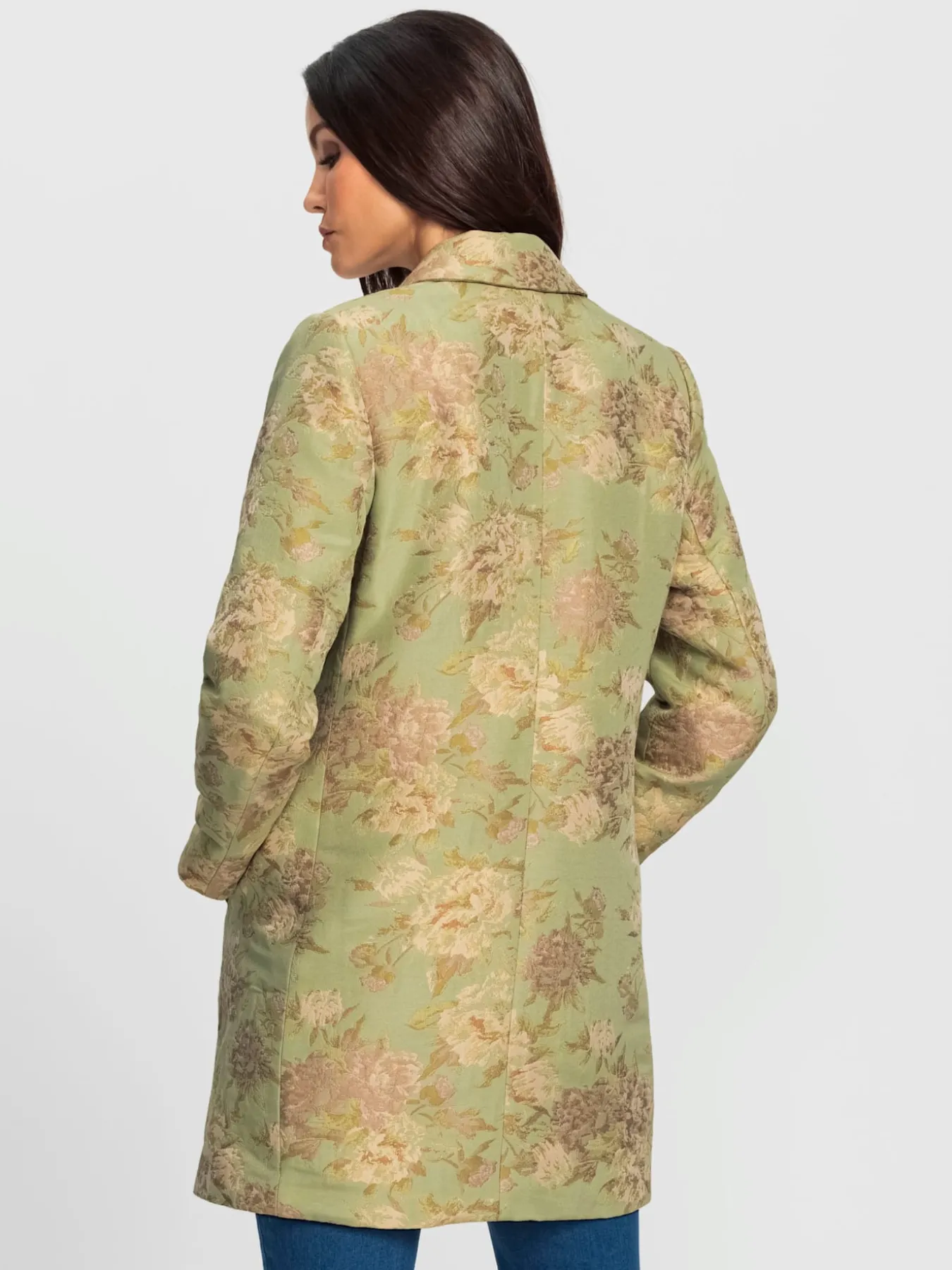 Blazer long motif jacquard original