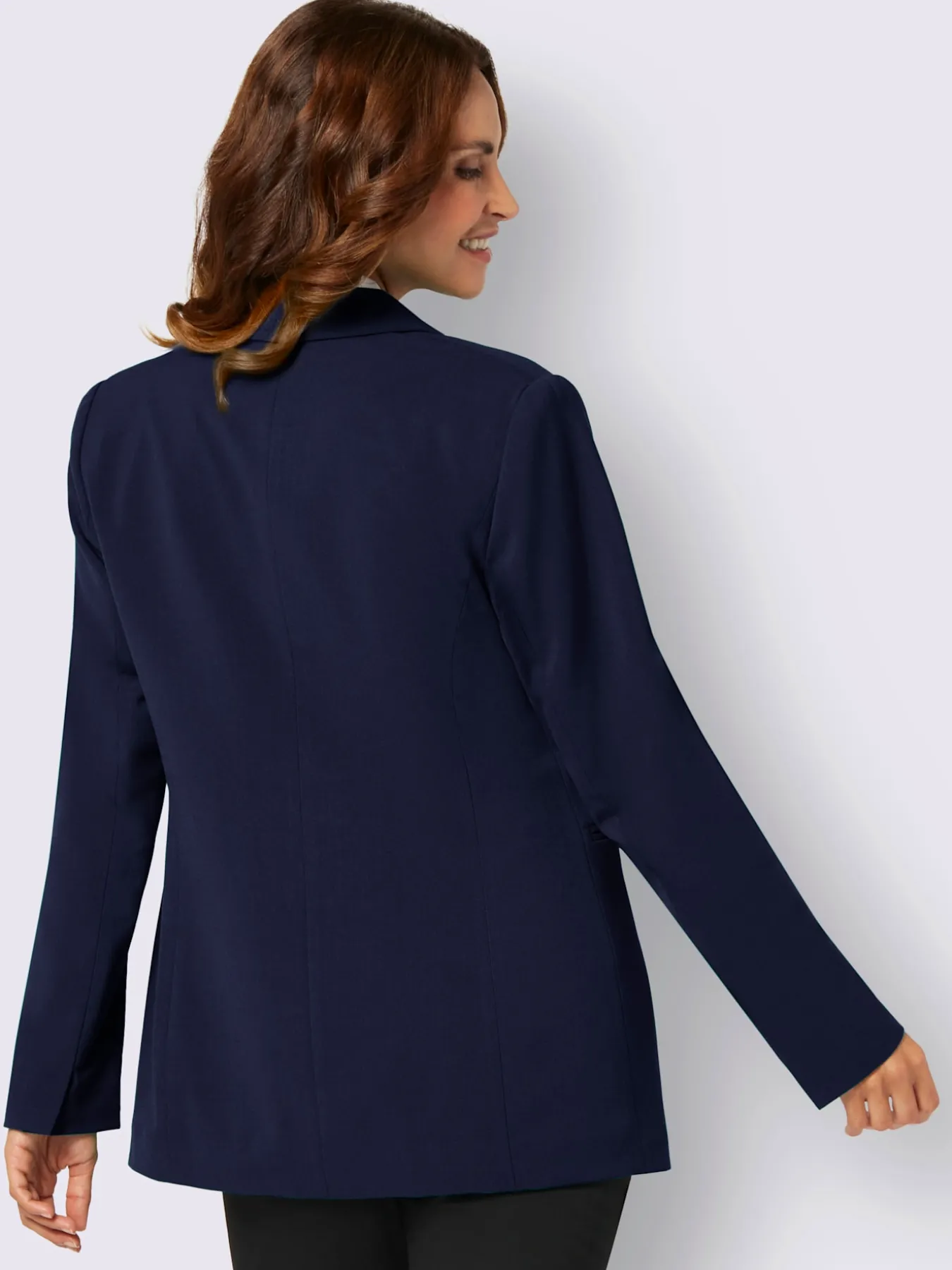 Blazer mélange de matières facile d'entretien