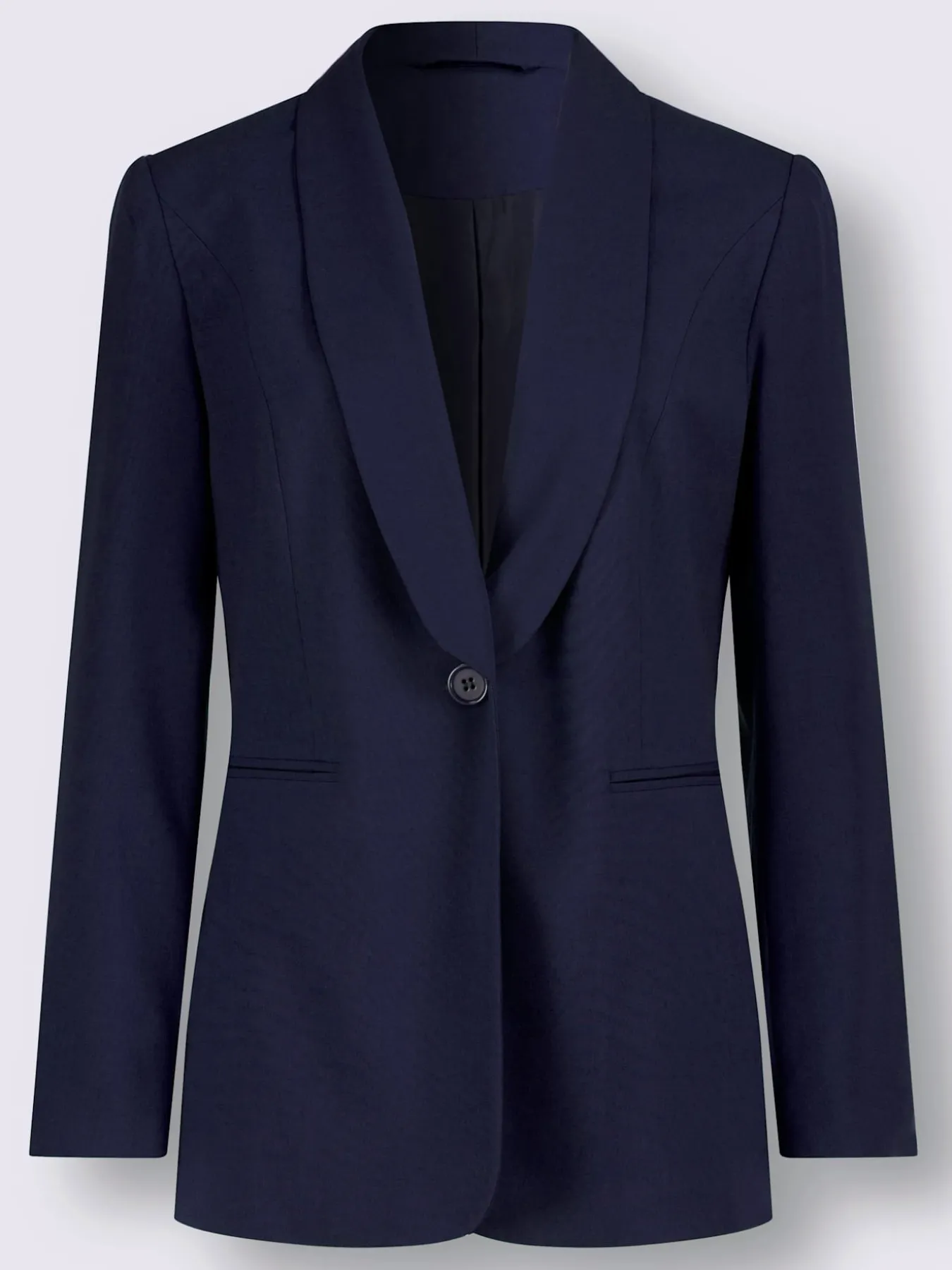Blazer mélange de matières facile d'entretien