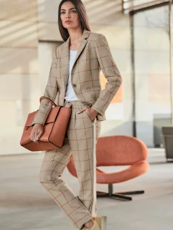 Blazer motif à carreaux