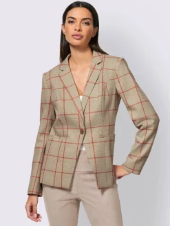 Blazer motif à carreaux