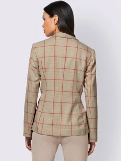 Blazer motif à carreaux