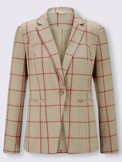 Blazer motif à carreaux