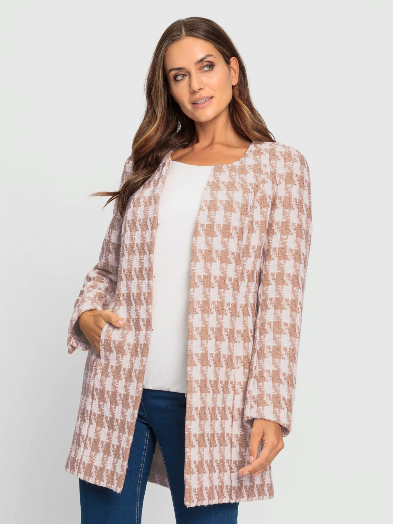Blazer motif pepita