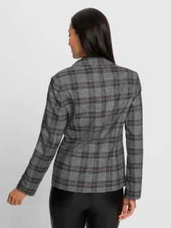 Blazer superbe tissage en carreaux