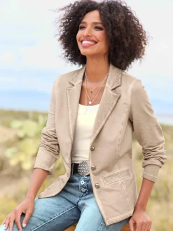 Blazer sweat délavage « oil dyed » tendance