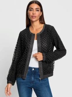 Blouson dentelle ajourée