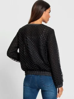 Blouson dentelle ajourée