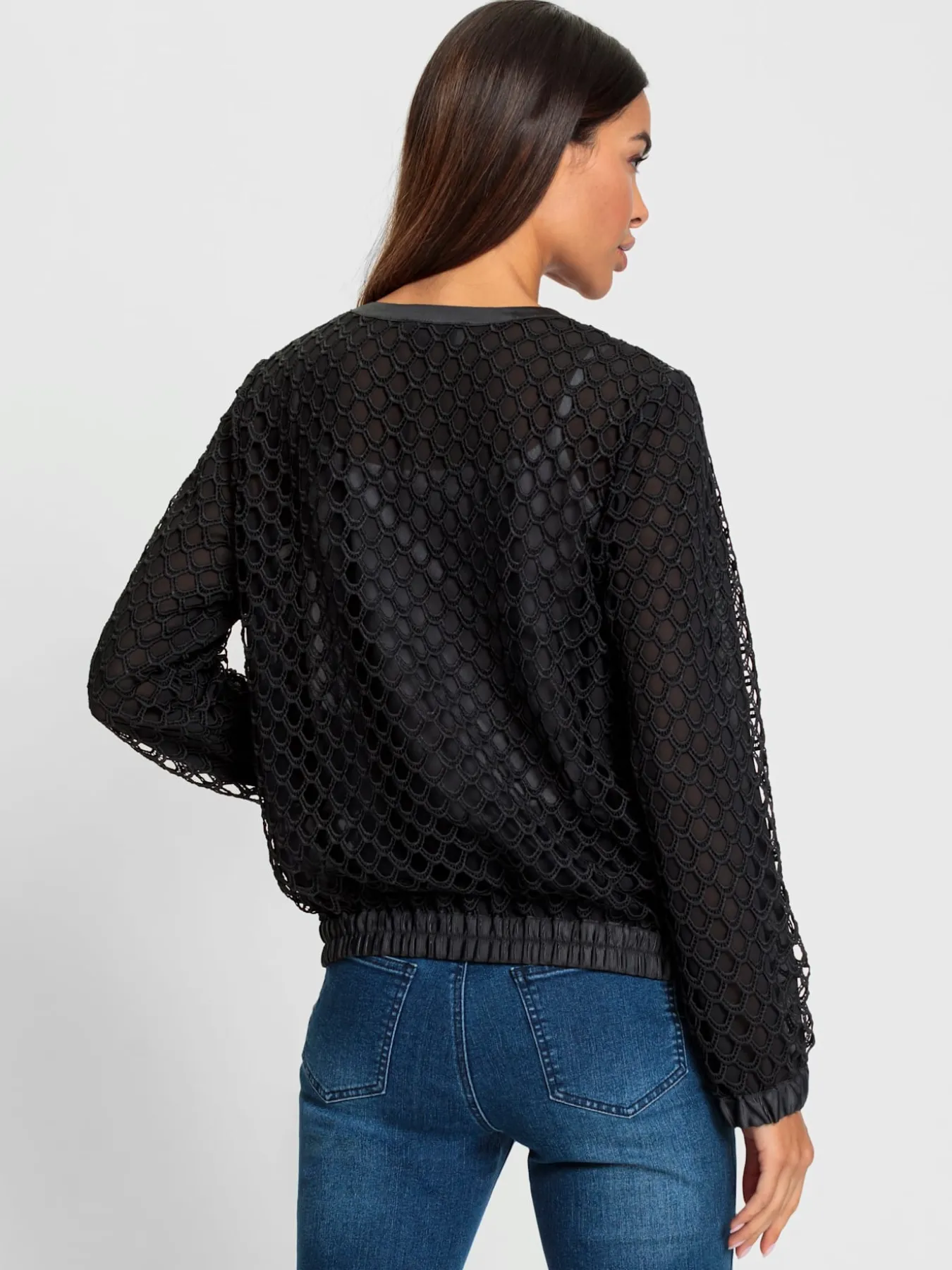 Blouson dentelle ajourée