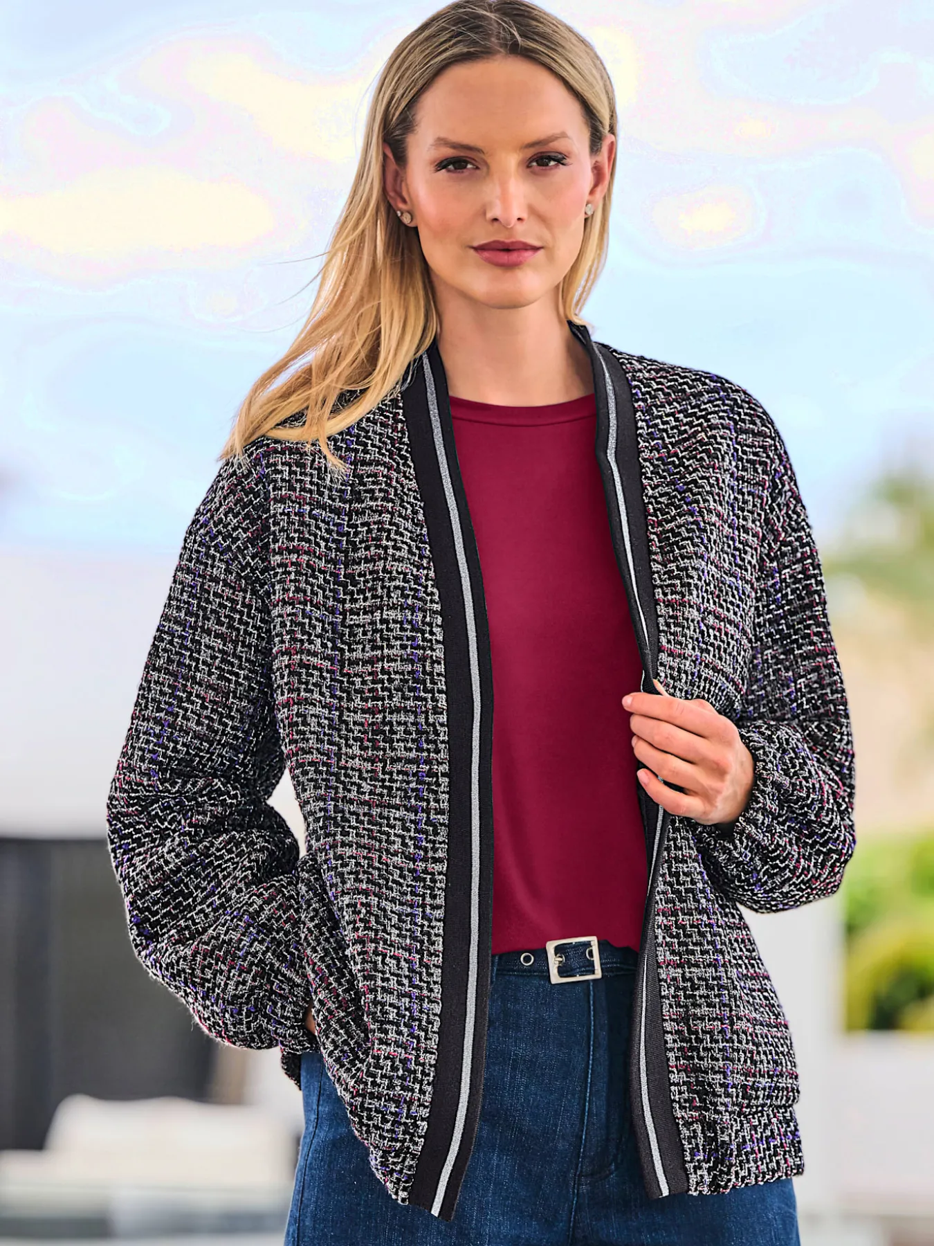 Blouson qualité bouclée chaude