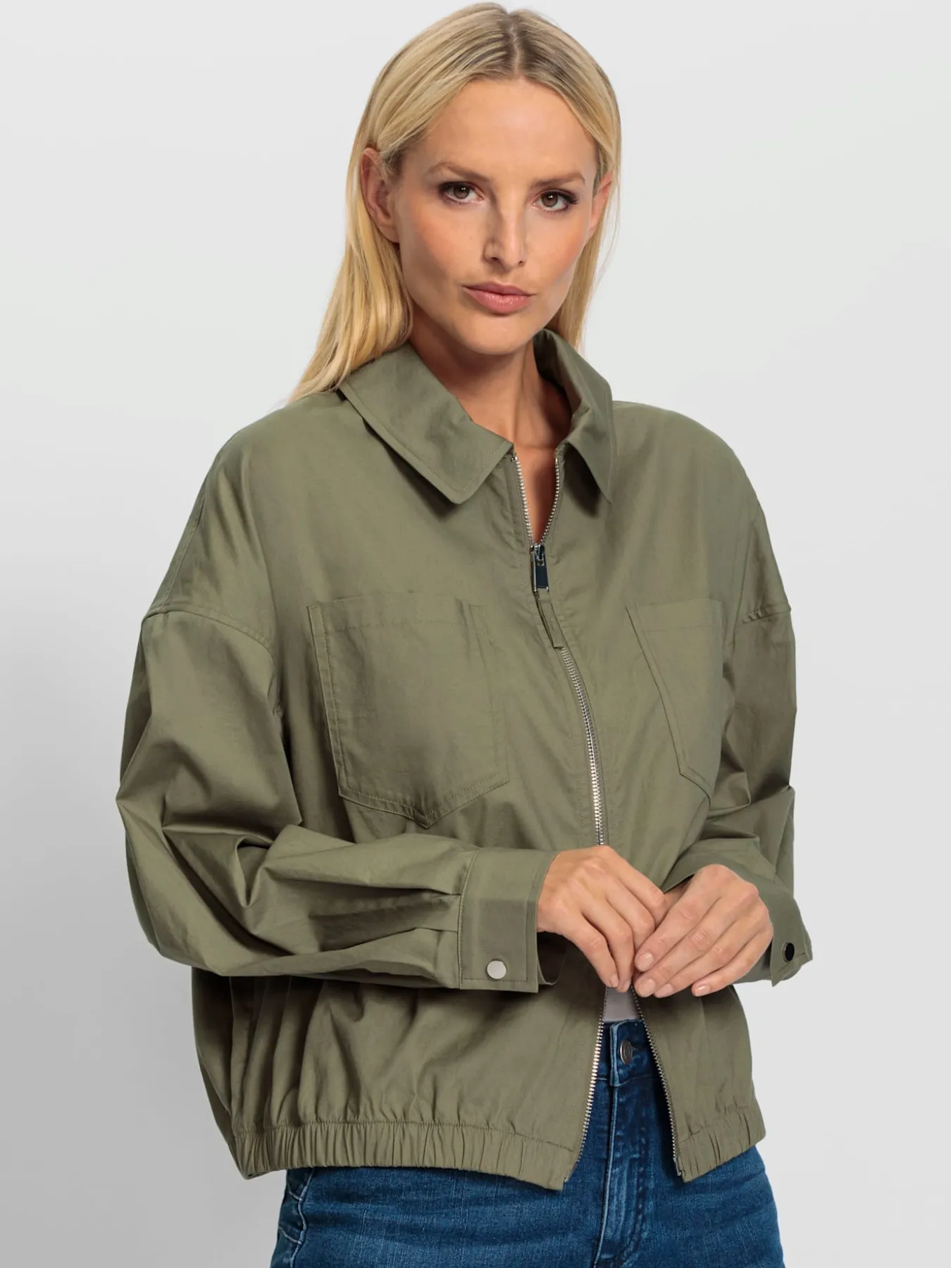 Blouson qualité coton doux sur la peau