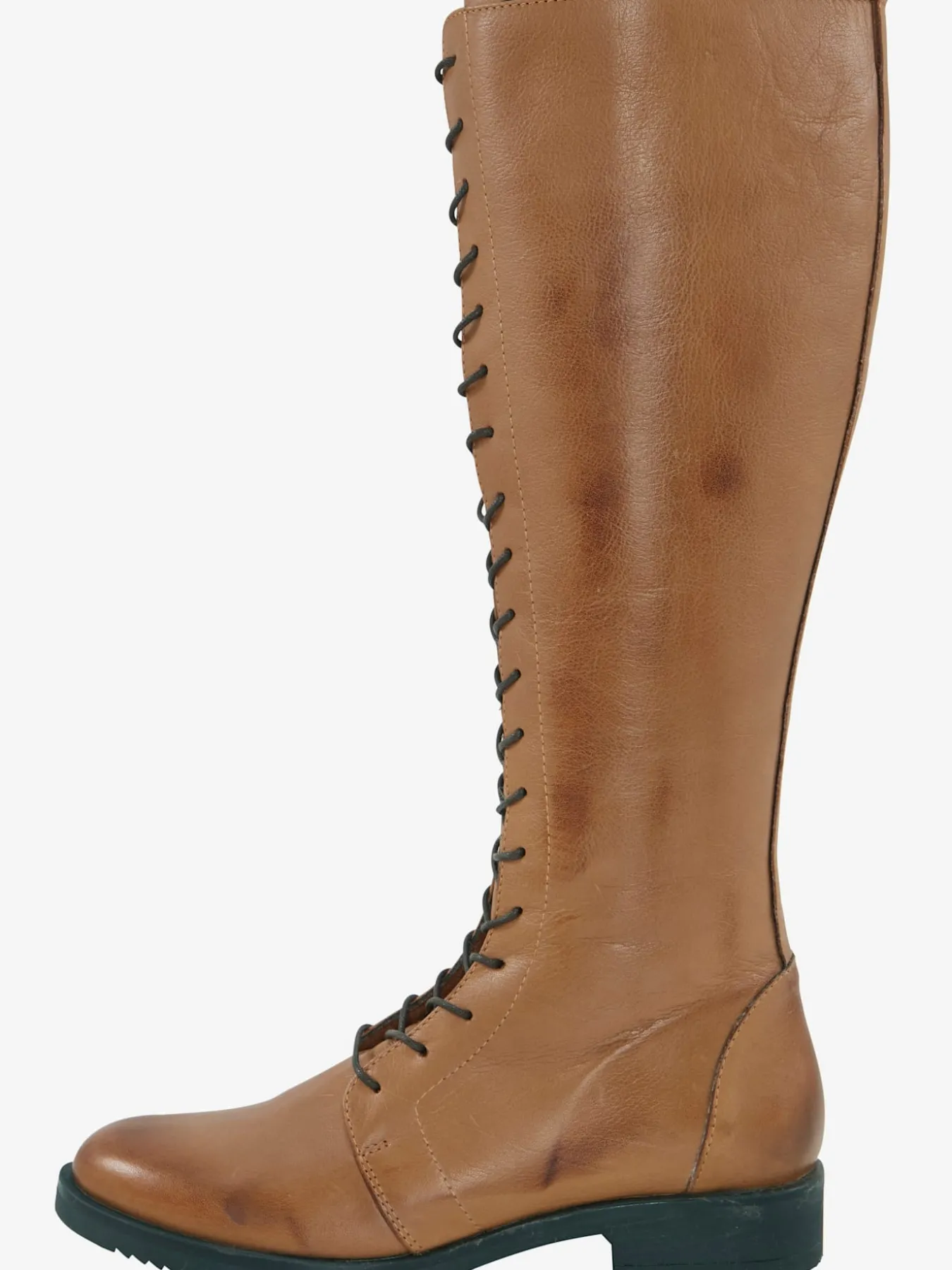 Bottes à lacets cuir nappa de vache