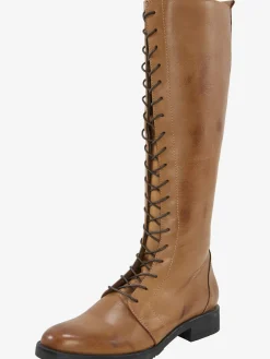 Bottes à lacets cuir nappa de vache