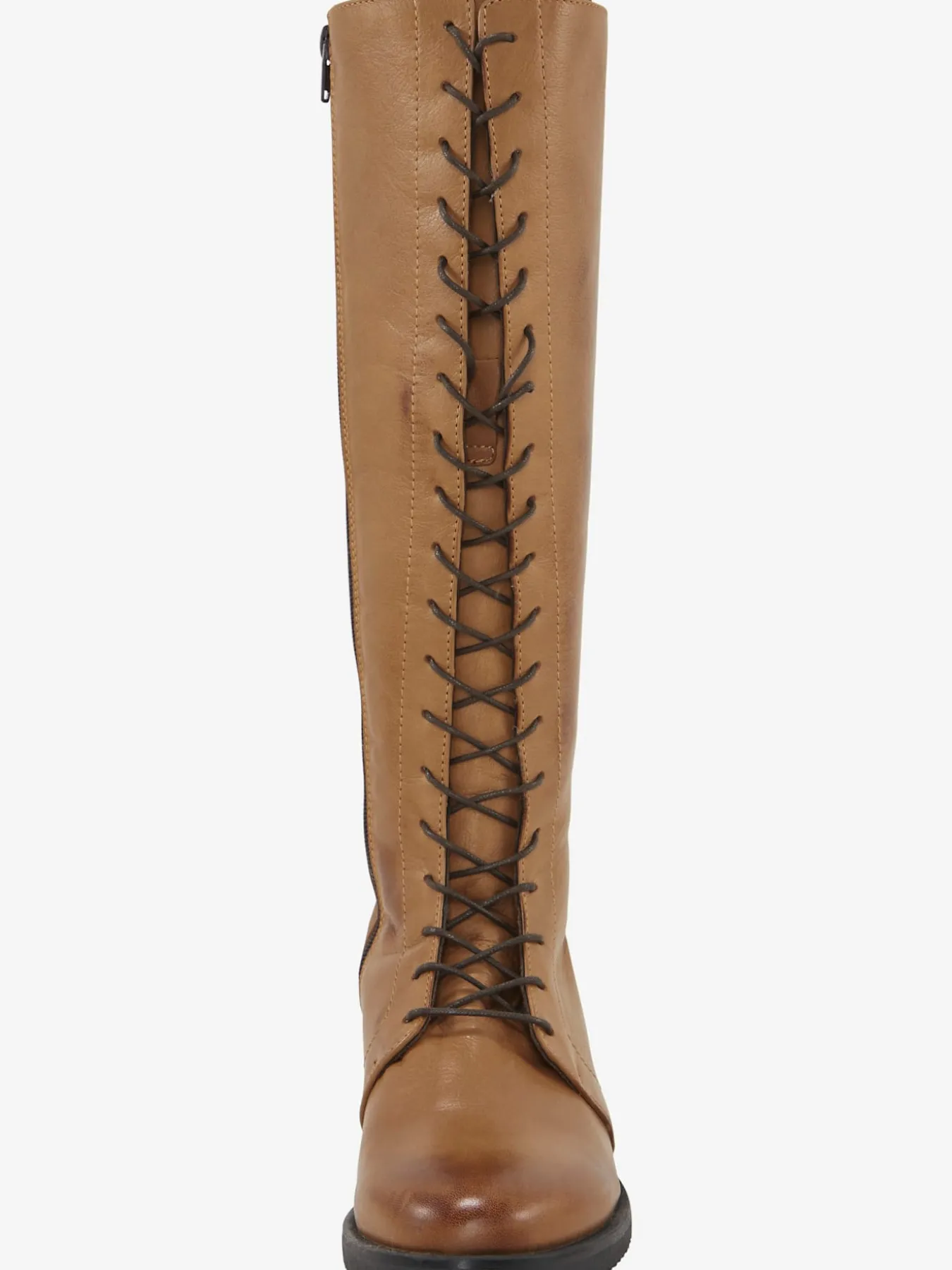 Bottes à lacets cuir nappa de vache