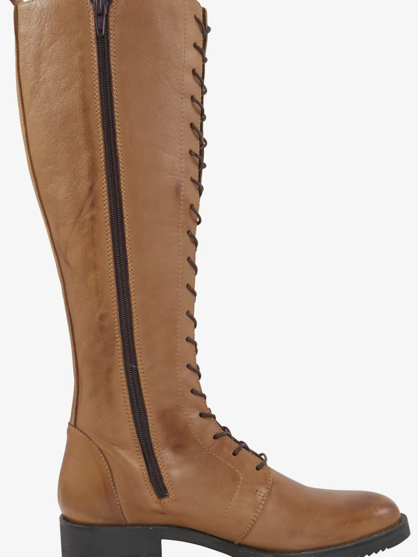 Bottes à lacets cuir nappa de vache