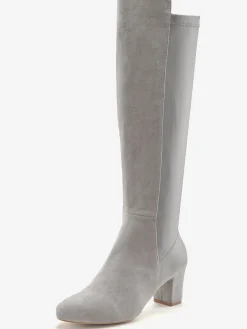 Bottes avec empiècement extensible tendance. hauteur du talon env. 6 cm