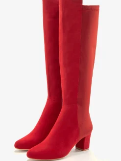 Bottes avec empiècement extensible tendance. hauteur du talon env. 6 cm