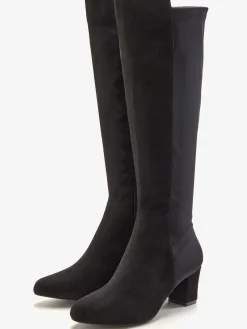 Bottes avec empiècement extensible tendance. hauteur du talon env. 6 cm